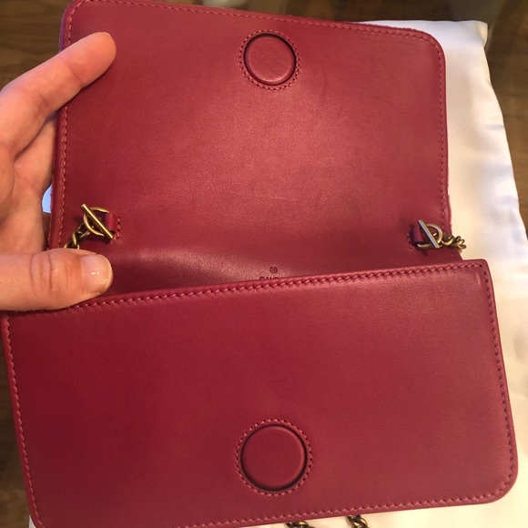 TWICE HOST PICK🥰❤️🥰Gucci Marmont Velvet Love Mini Shoulder Bag Pink - Picture 10 of 10